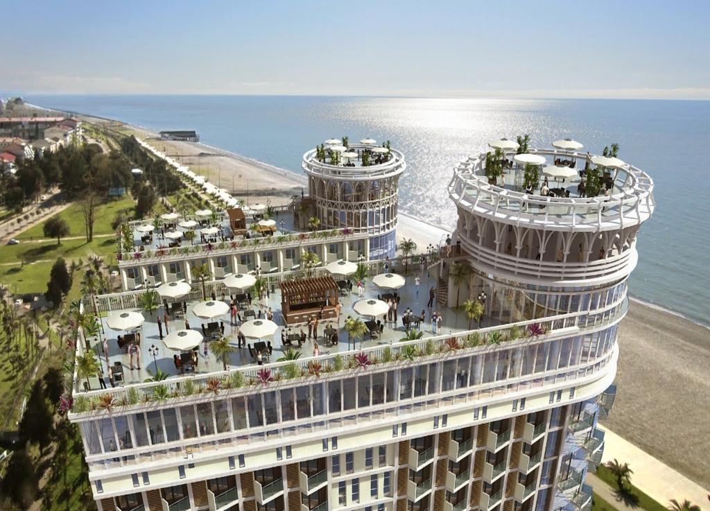 Apartment Orbi Sea Tower David Batoemi Buitenkant foto